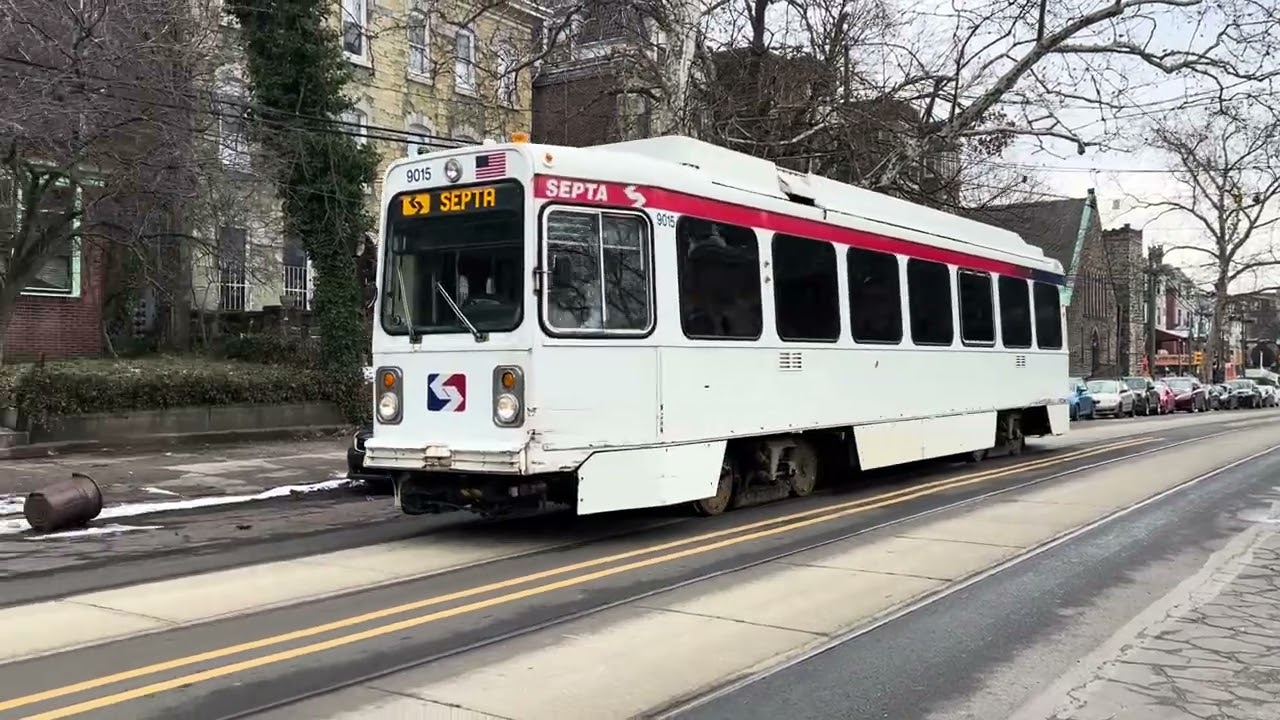 SEPTA Trolley Detour on 42nd Street - Clip 5