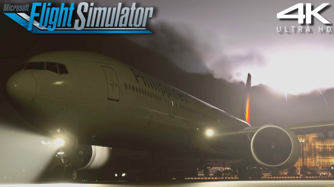 A Philippine Airlines 777-300ER Flight Simulator Experience l Macau ✈️ Manila l 4K