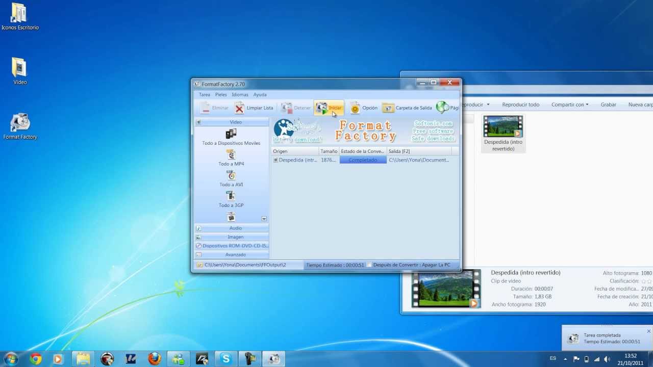 Tutorial Como convertir v&iacute;deos a otros formatos