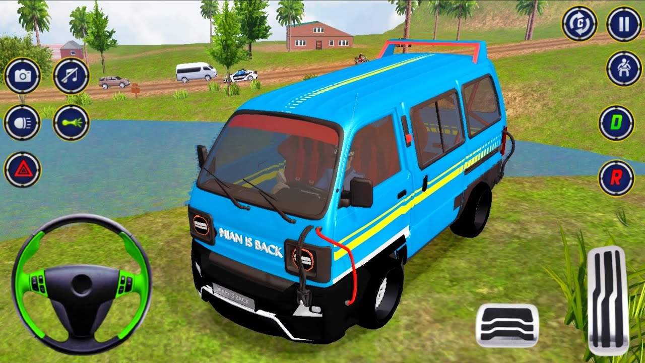 Real Van Driving Simulator Games 2025 - Mini Coach Bus Offroad Driving 3D Game - Android GamePlay