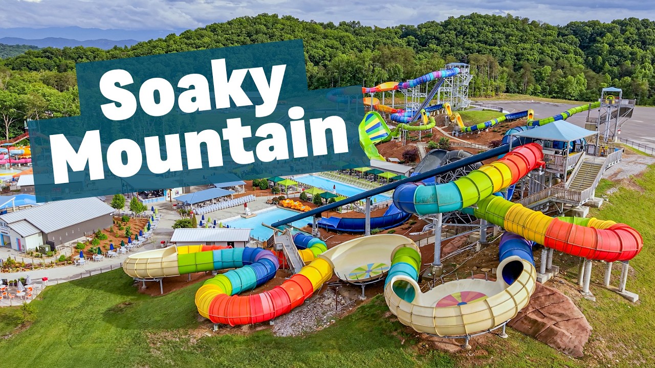 All Water Slides at Soaky Mountain 2026 | Giant Waterpark in TN!