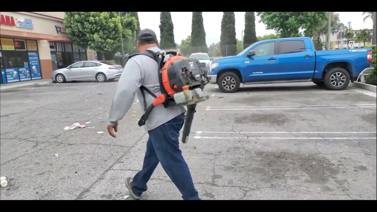 Como usar un sopladro de hojas o Blower