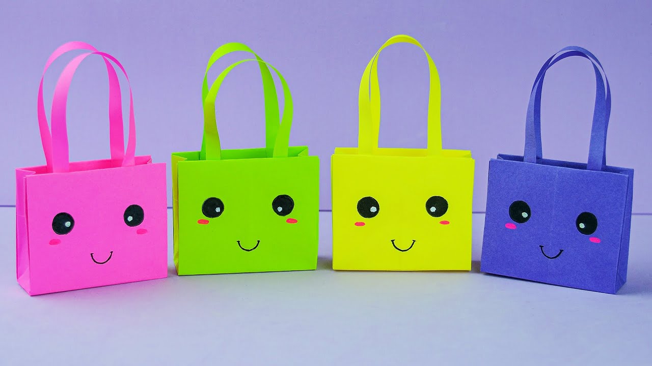 DIY Lavoretti con la Carta | Origami di carta Tutorial l Easy Origami Paper Bag