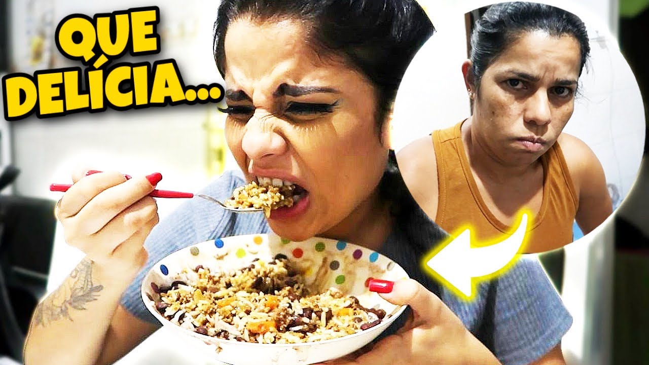 TROLLEI MINHA MÃE FALANDO QUE A COMIDA DELA TAVA RUIM!  *deu ruim*