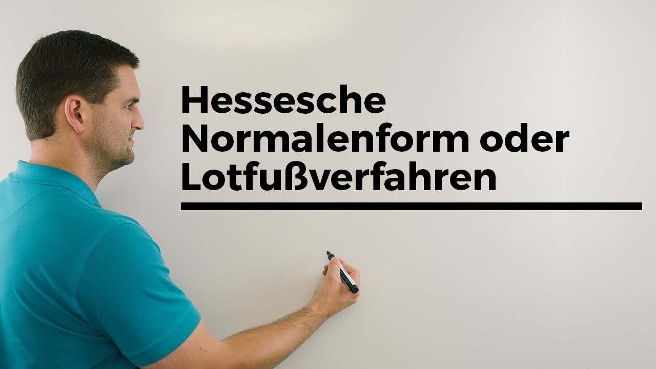 Hessesche Normalenform oder Lotfußpunktverfahren, Abstand Punkt Ebene
