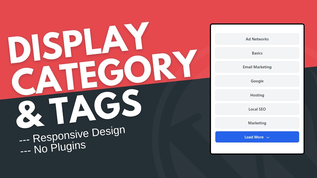 Display Category and Tags in Grid format (Wordpress)