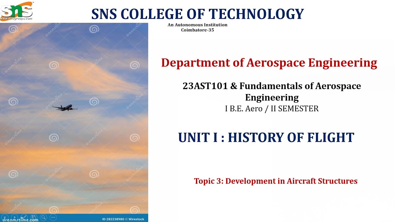 Development in Aircraft Structures | Fundamentals of Aerospace Engineering | SNS Institutions