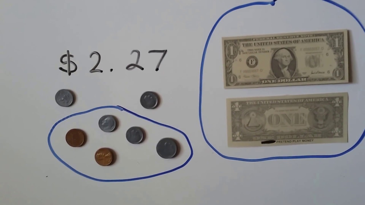 Grade 2 Math  9.7, Dollars and Cents (counting)