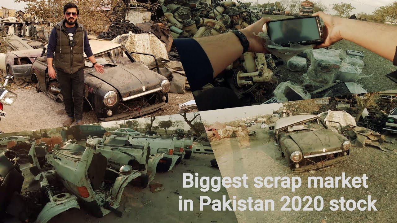 Pakistan biggest scrap market visit engines lights sound systems in Rawalpindi