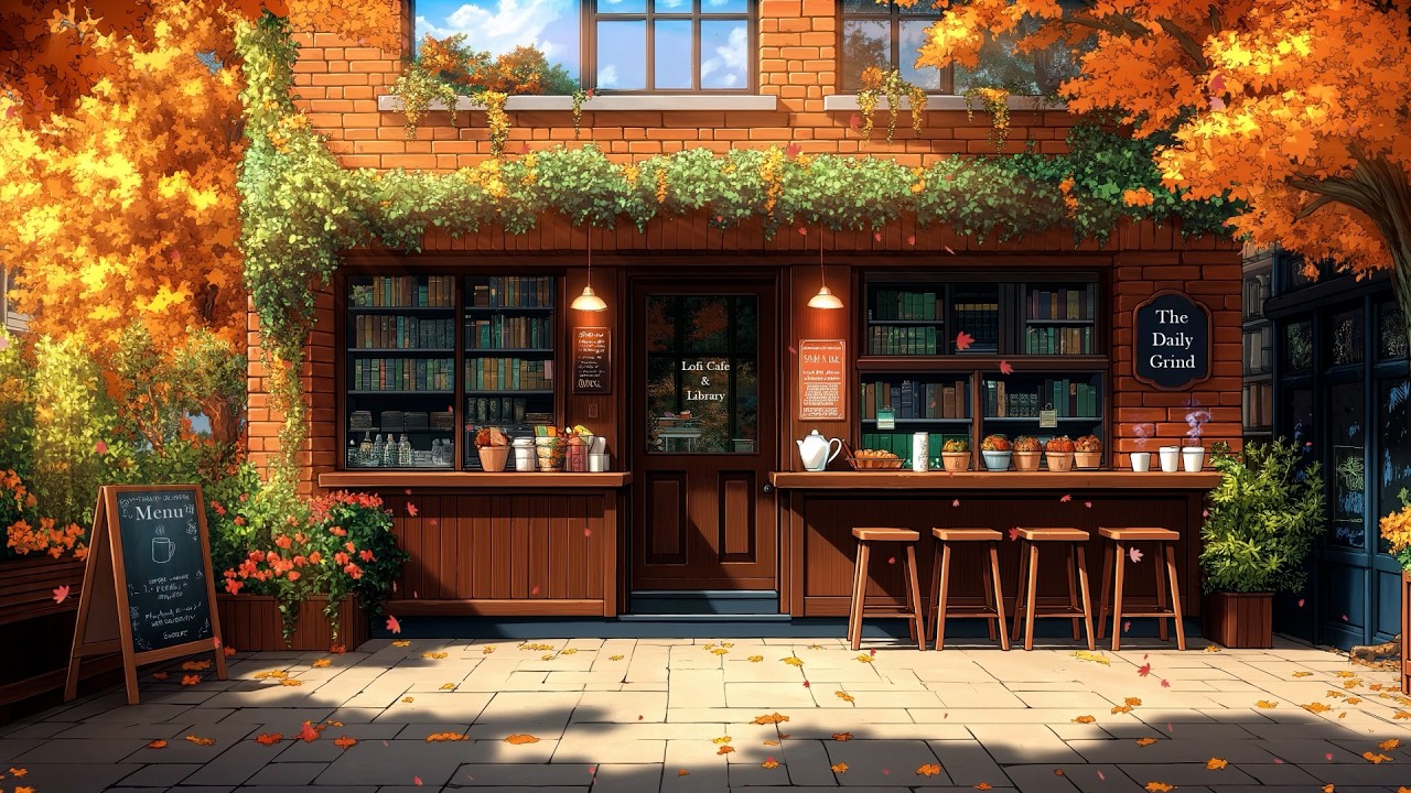 LoFi Coffee Shop🍁☕ | Cozy Fall Caf&eacute; Beats to Study, Work & Relax