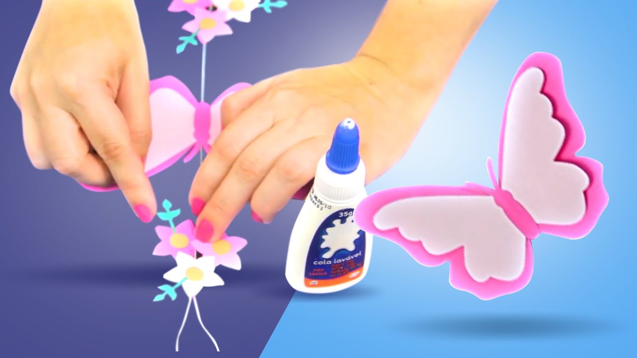 DiY Fácil Móbile de Borboleta