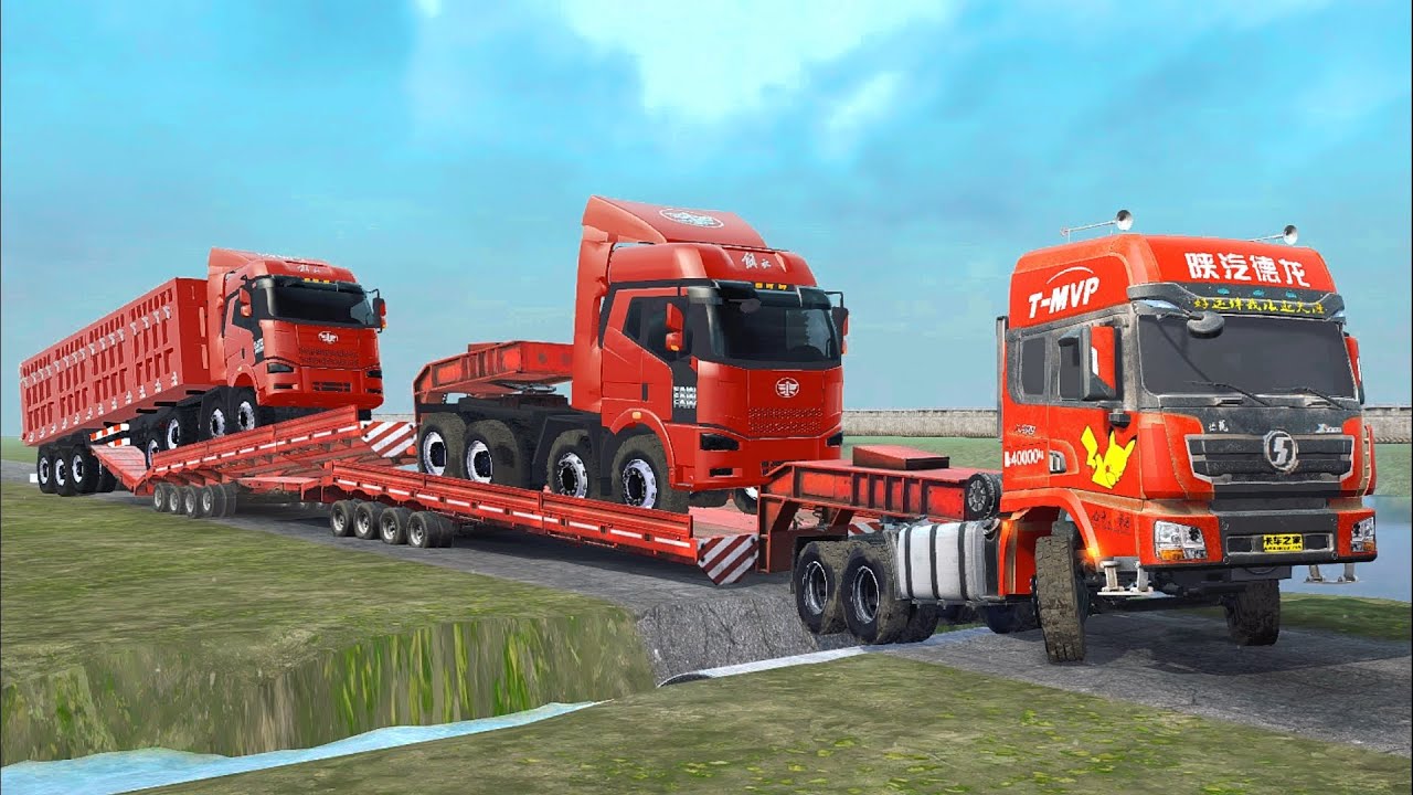 Spintires mudrunner | Spinning mud | driver skills | broken road | Daily game 18