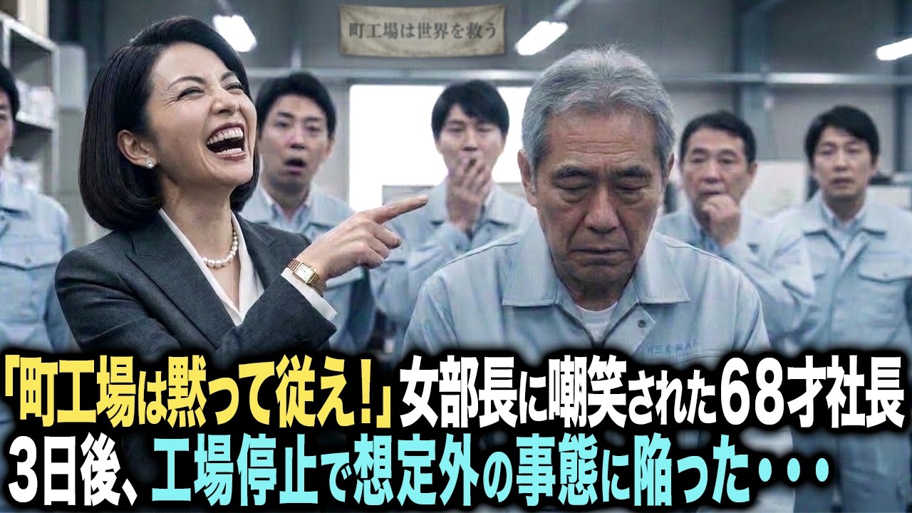 「町工場は黙って従って！」エリート女部長に嘲笑された68歳社長。3日後、半導体工場停止で300億円喪失の事態に…