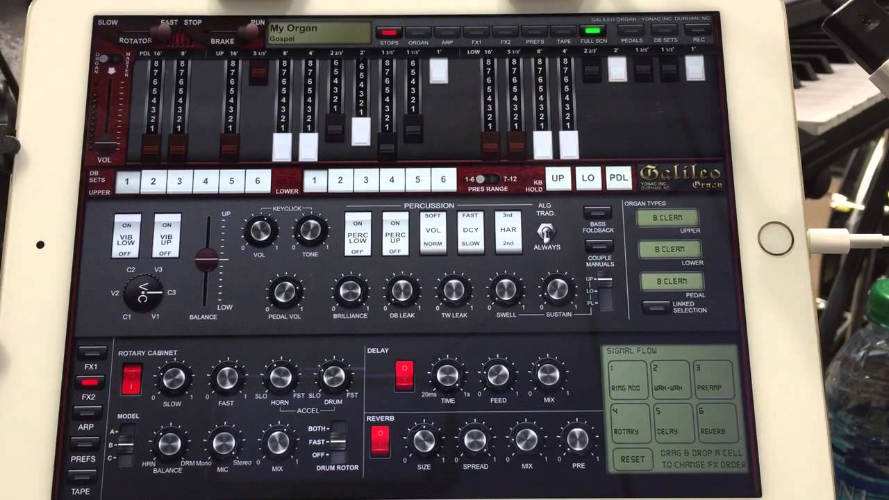 Galileo organ by Yonnac. A Valid B3 for IPad