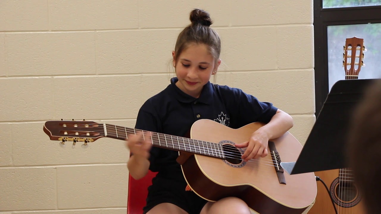 School Music Concert  Sophia Guitar. First Song
