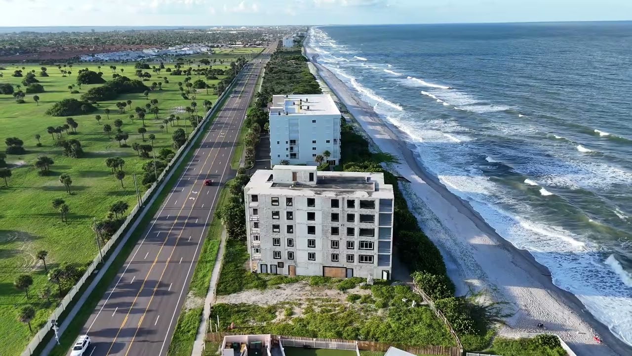 Drone Tour of Jackson Street, Satellite Beach, FL | Schools, Homes & Beaches