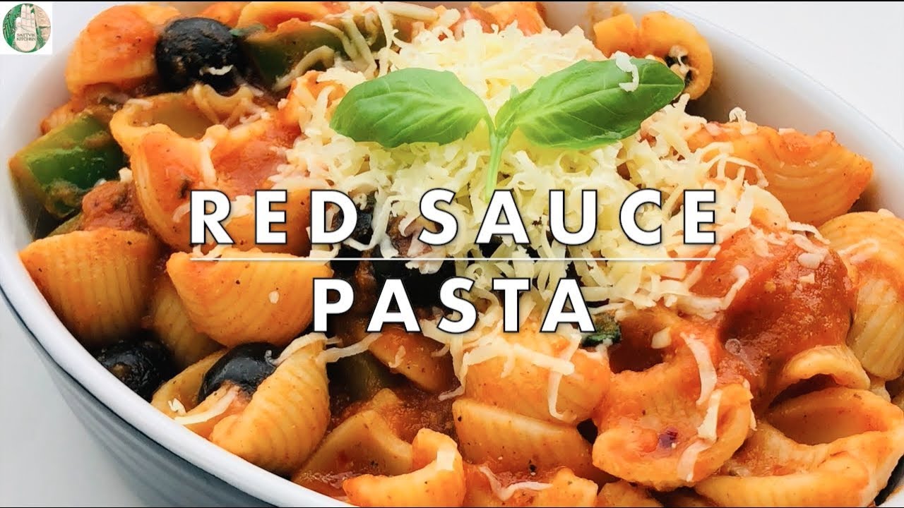 Red Sauce Pasta || No Onion No Garlic Italian Red Sauce pasta || Sattvik Kitchen