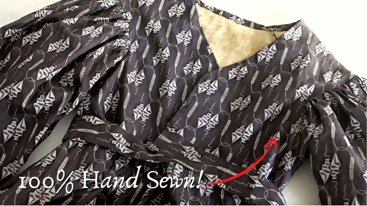 Almost 200 Years Old!!!- c.1820-1825 Printed Cotton Day Dress