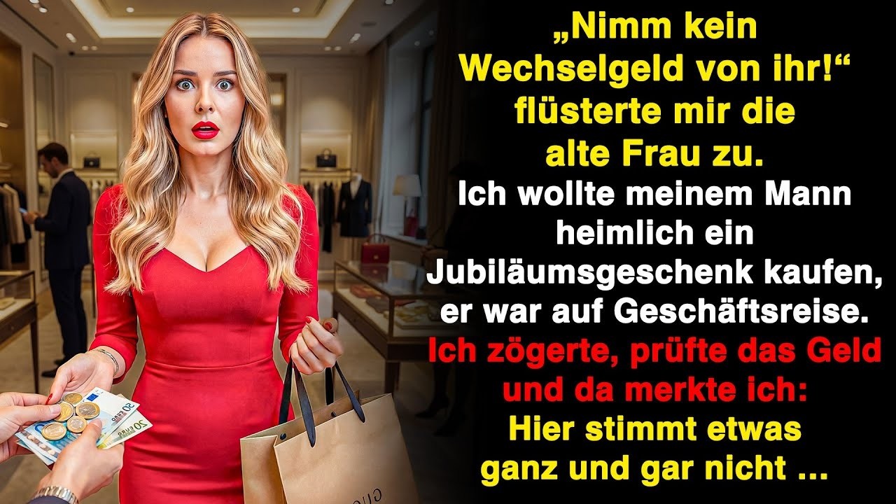 „Nimm kein Wechselgeld von ihr“ flüsterte sie. Beim Jubiläumsgeschenk merkte ich: Etwas stimmt nicht