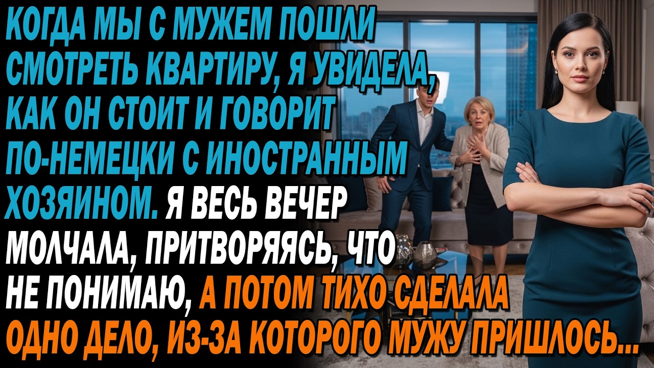 🏢Когда мы с мужем смотрели квартиру, 😳я увидела, как он говорит по-немецки с хозяином — и я…