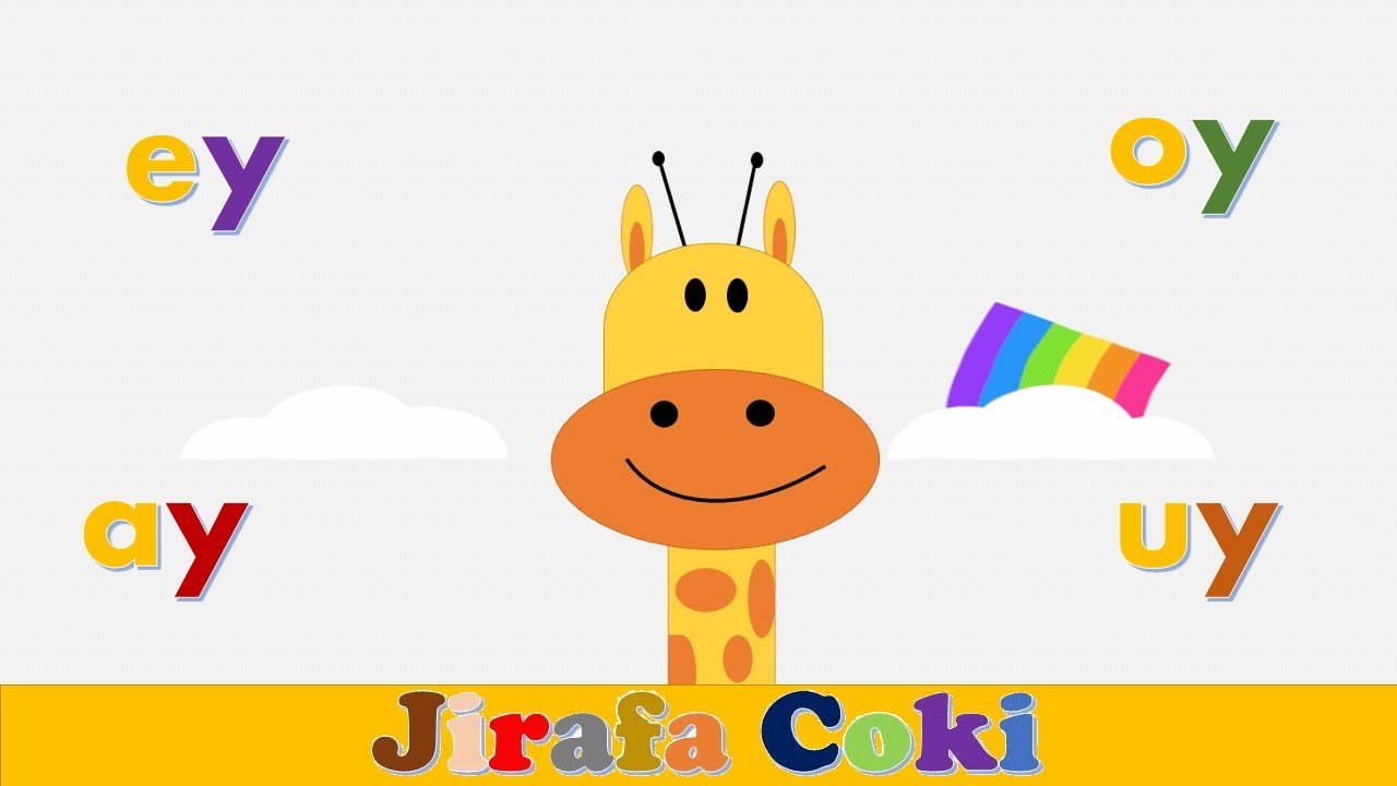 Las sílabas inversas ay ey oy uy – La Jirafa Coki ☺ videos educativos para niños
