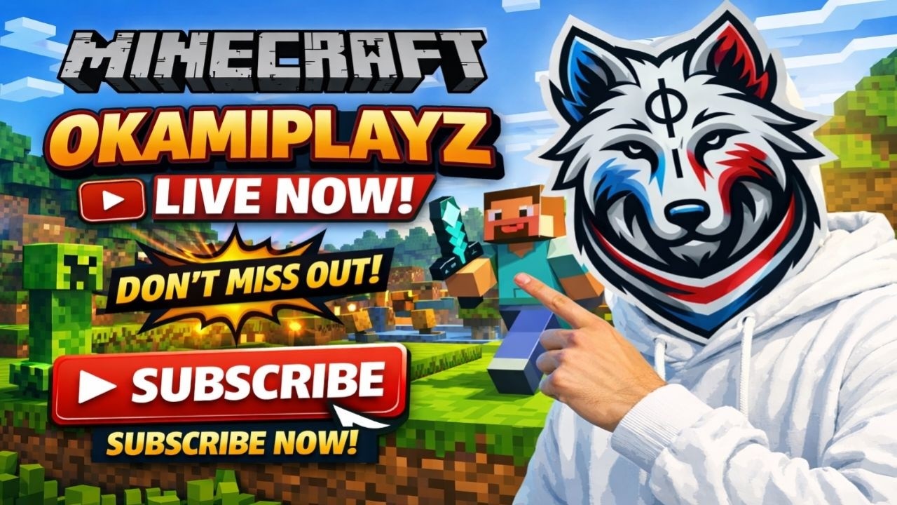 Minecraft Live 🔥 Survival Gameplay | OKAMIPLAYZ LIVE NOW 🎮 Don't Miss Out! ⁠