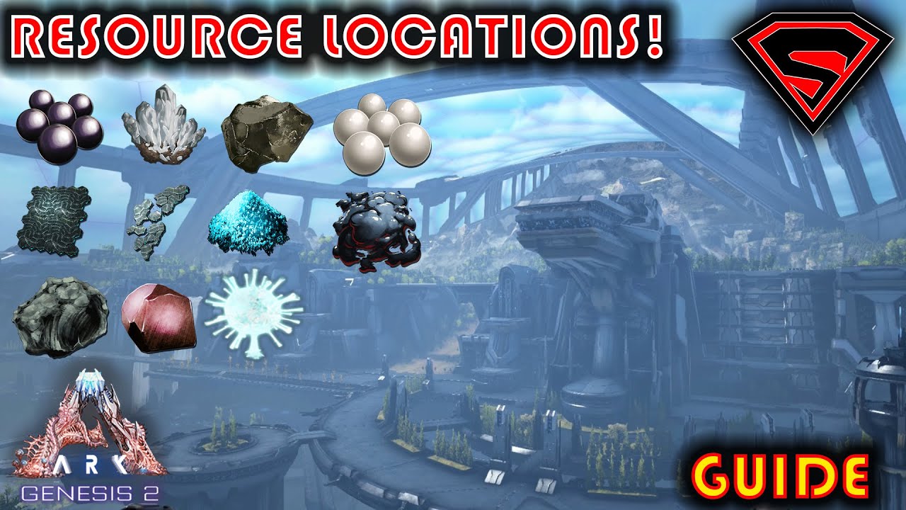 ARK GENESIS 2 RESOURCE LOCATIONS [EVERY MAJOR RESOURCE LOCATION]