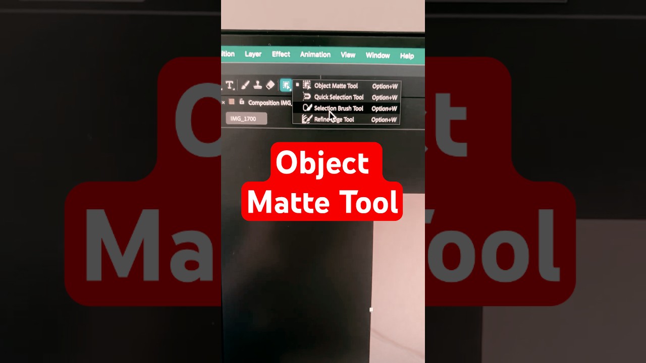 New Object Matte Tool in After Effects Beta #tutorial #adobe #animation #motiongraphics