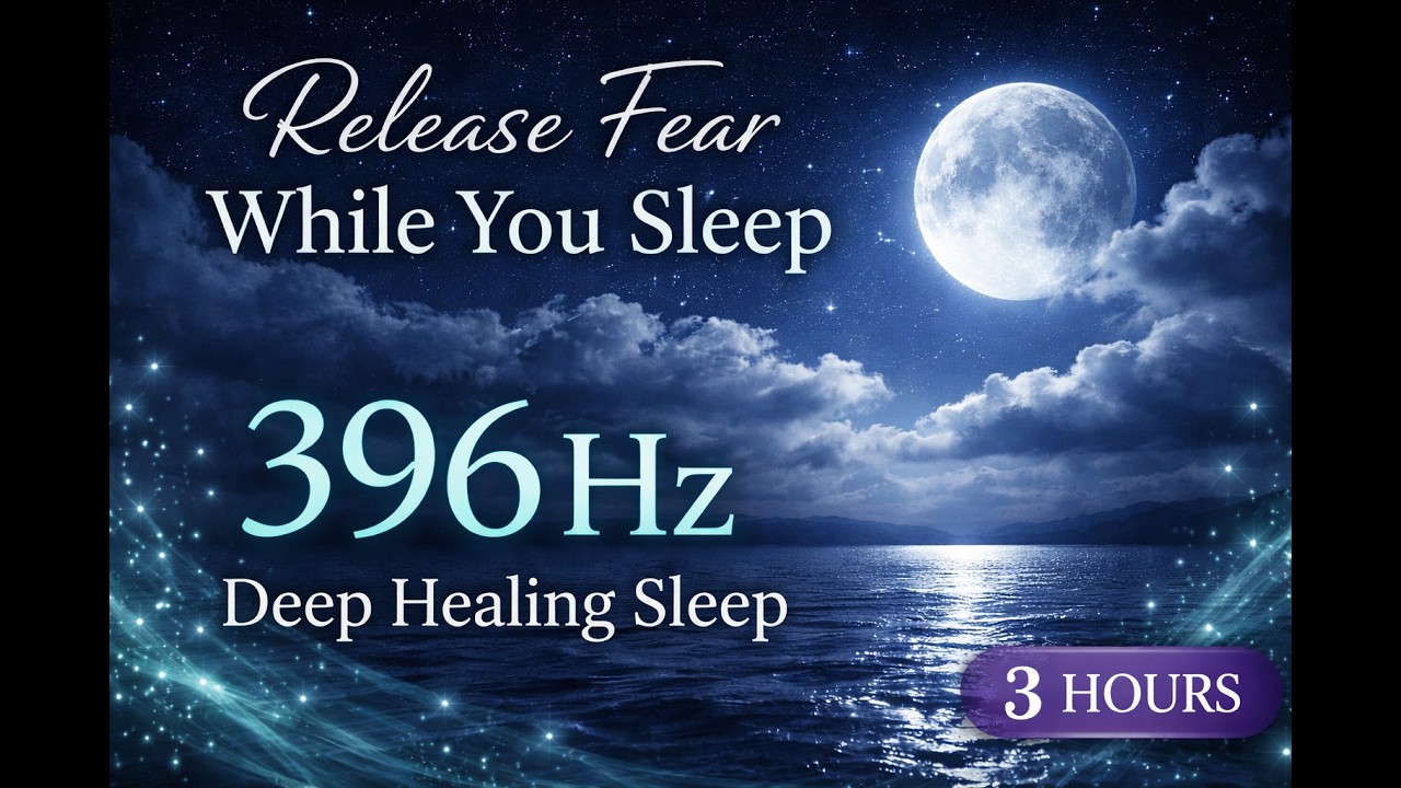 Release Fear While You Sleep ｜ 396Hz Deep Healing Sleep (3 Hours)