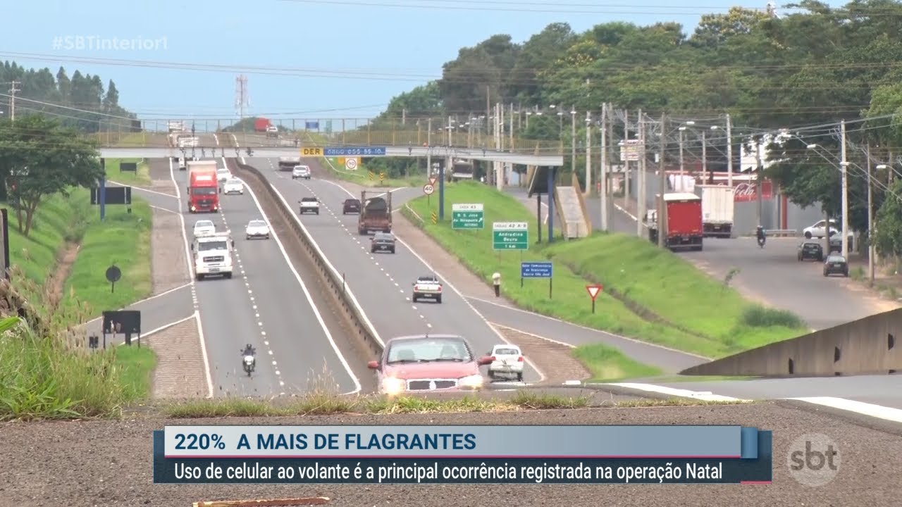 Uso de celular ao volante é a principal ocorrência registrada na Operação Natal