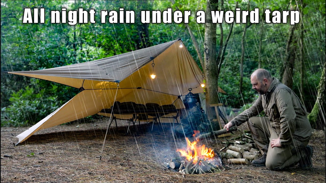 Bizarre Tarp in the rain - Cooking Tongue