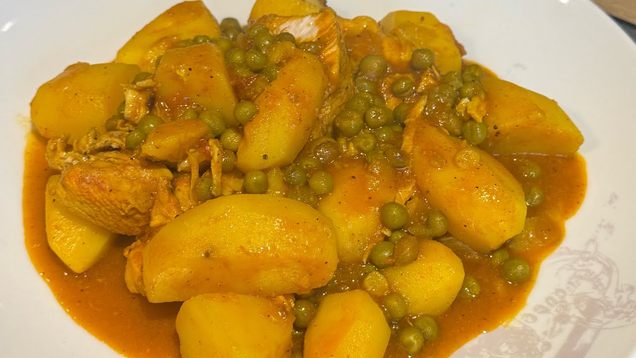 RAGOUT EXPRESS EN COCOTTE MINUTE / POULET POMME DE TERRE ET PETIT POIS / RAPIDE EN 30 MINUTES ET BON