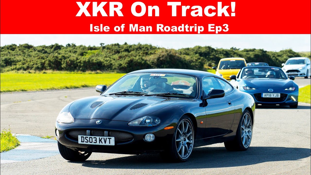 Can Our Jaguar XKR Survive A Track Day? Jurby Circuit - Isle of Man Roadtrip Ep3