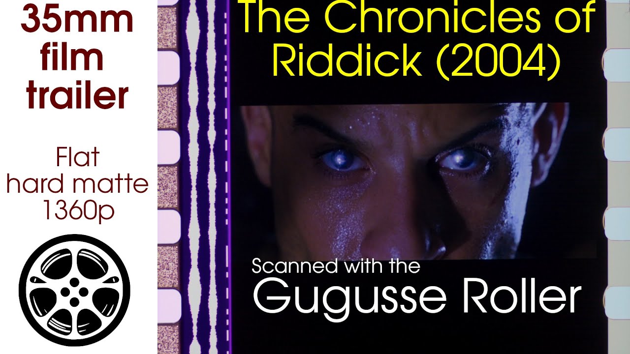The Chronicles of Riddick (2004) 35mm film trailer teaser 1, flat hard matte, 1360p