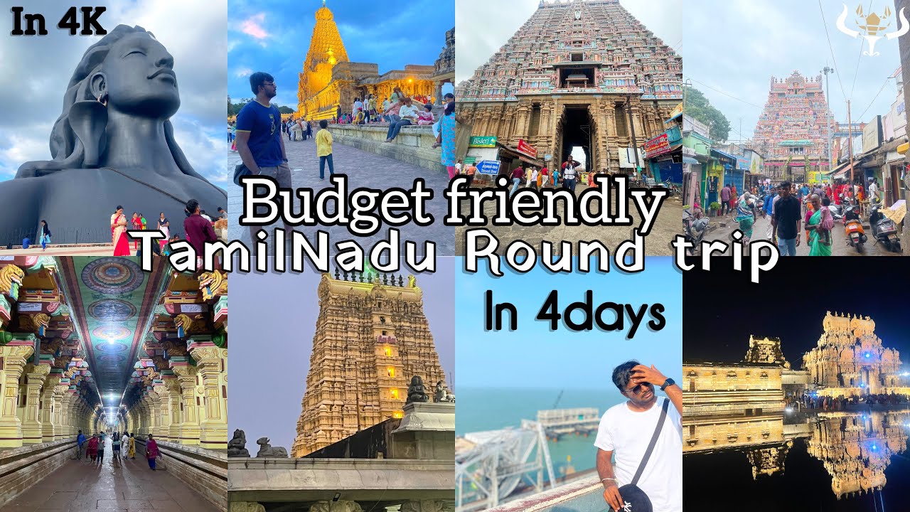 Tamil nadu round trip in 4 days | Rameshwaram | Madurai | Trichy | Tanjavur | Coimbatore | vlog