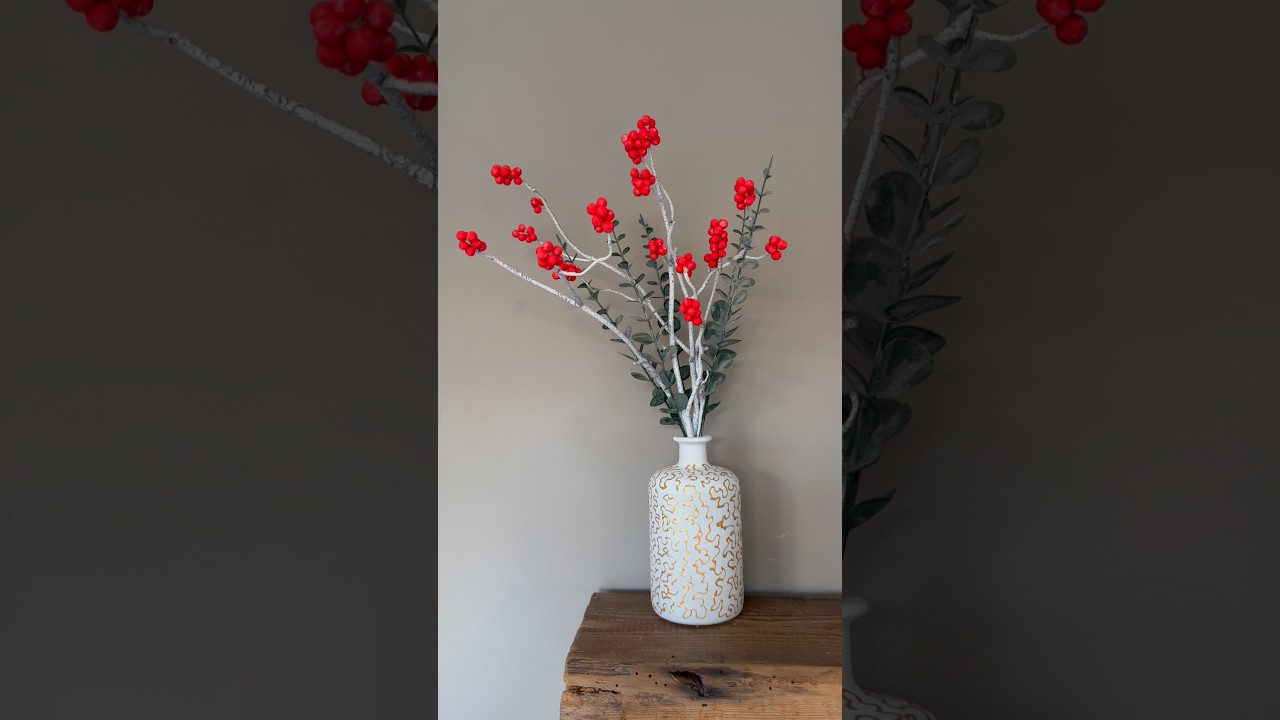 The Viral Winter Foam Ball Trick! ❤️ DIY Christmas Branches