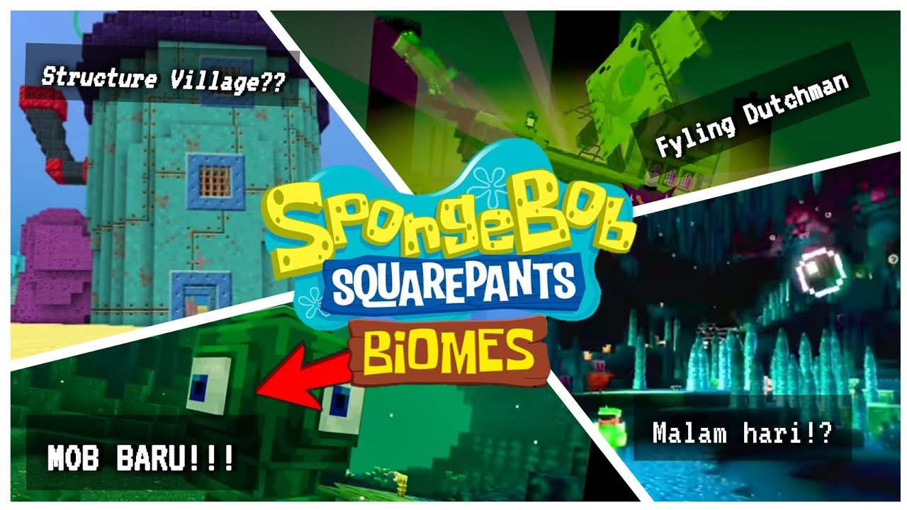 FREE!! ADDON MCPE SPONGEBOB BIOME SQUAREPANTS DOWNLOAD