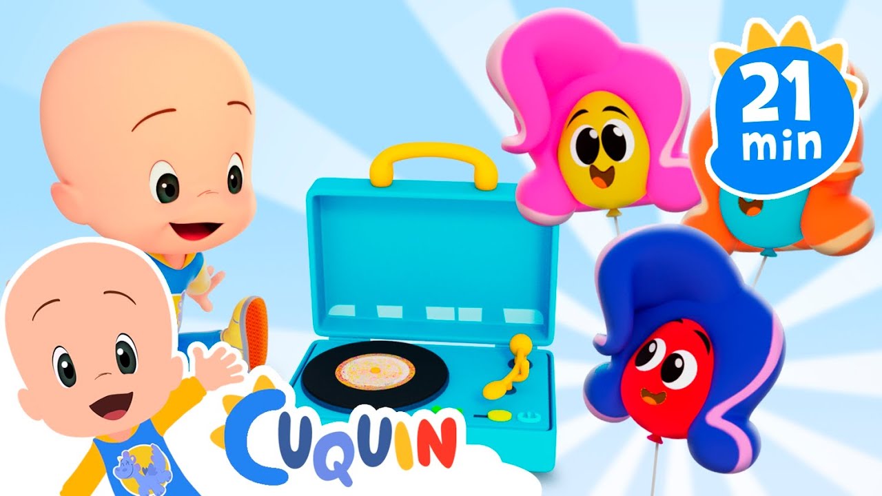 The baby ballons count to three  Cleo & Cuquin: Educational Videos for Children