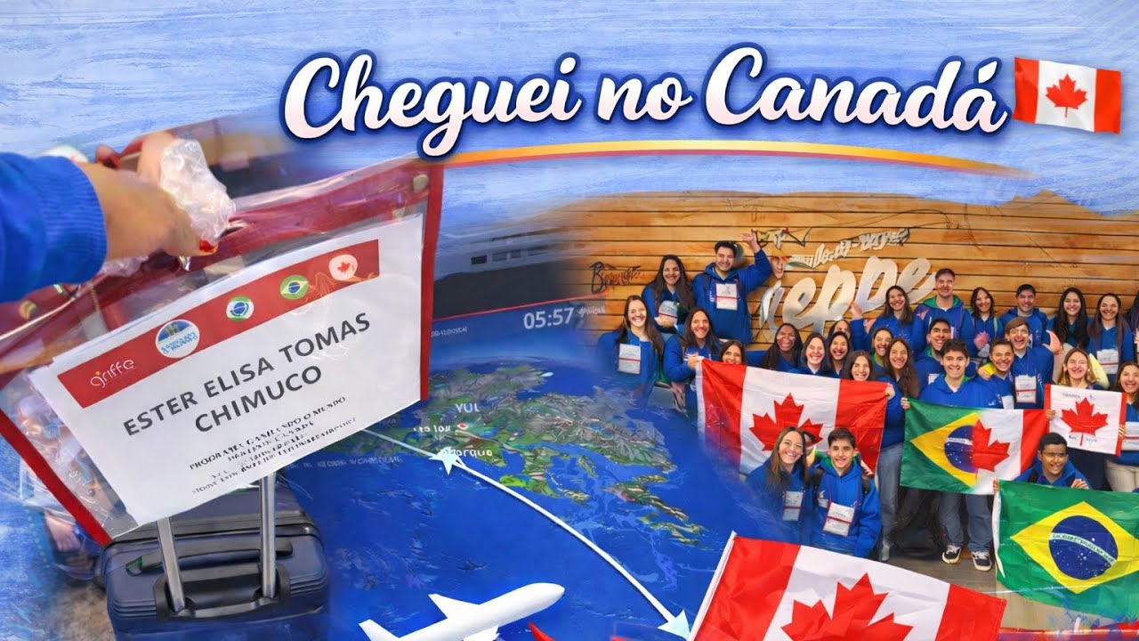 CHEGUEI NO CANADÁ 🇨🇦 | vlog do embarque | Diário de intercâmbio #3