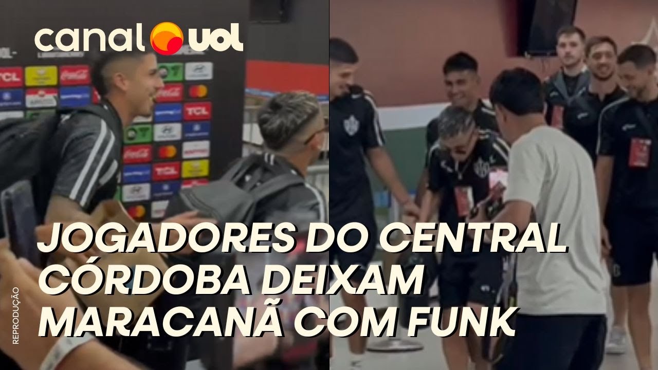 JOGADORES DO CENTRAL CÓRDOBA DEIXAM MARACANÃ COM FUNK E FESTA DEPOIS DE VENCER FLAMENGO