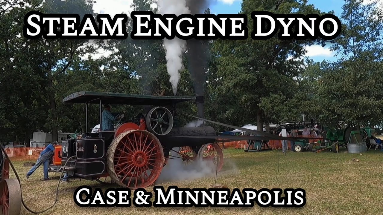 Case & Minneapolis Steam Traction Engine on the Dyno.