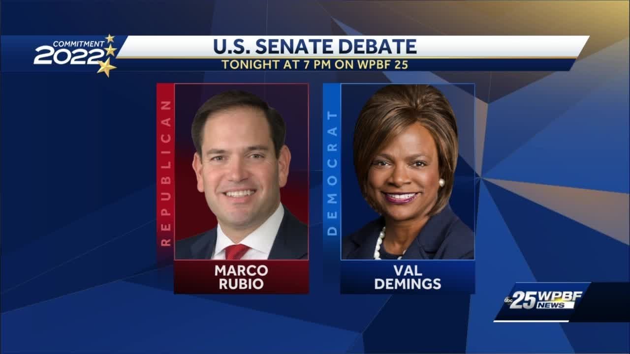 WPBF 25 News to host Florida's US Senate Debate Tuesday night