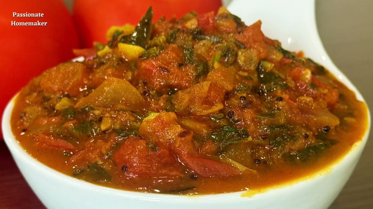 Gangavalli Tomato Curry-Gangapayala Tomato Curry-Gangavalli Kura Tomato Curry-Purslane Tomato Curry