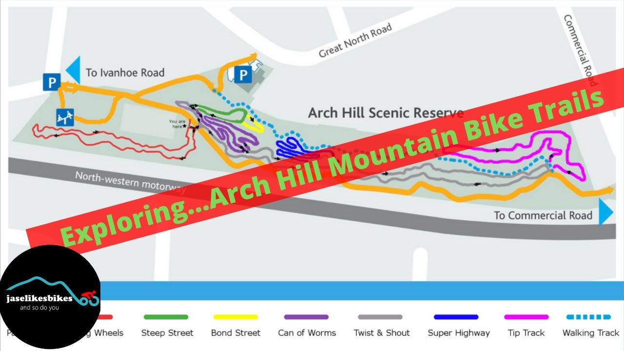 Arch Hill  Mountain Bike Trails - City Centre Mountain Bike Trails - Only one crash!