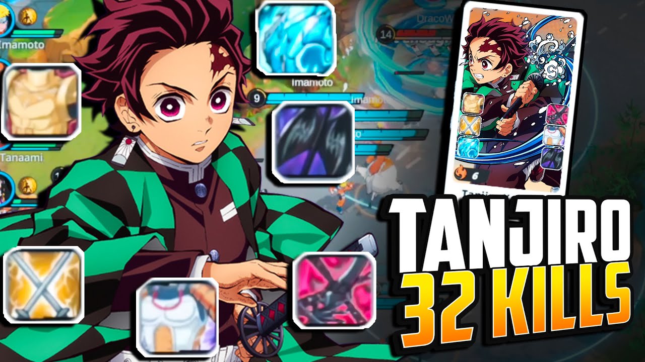 32 KILLS TANJIRO FULL DMG BUILD - Jump Assemble
