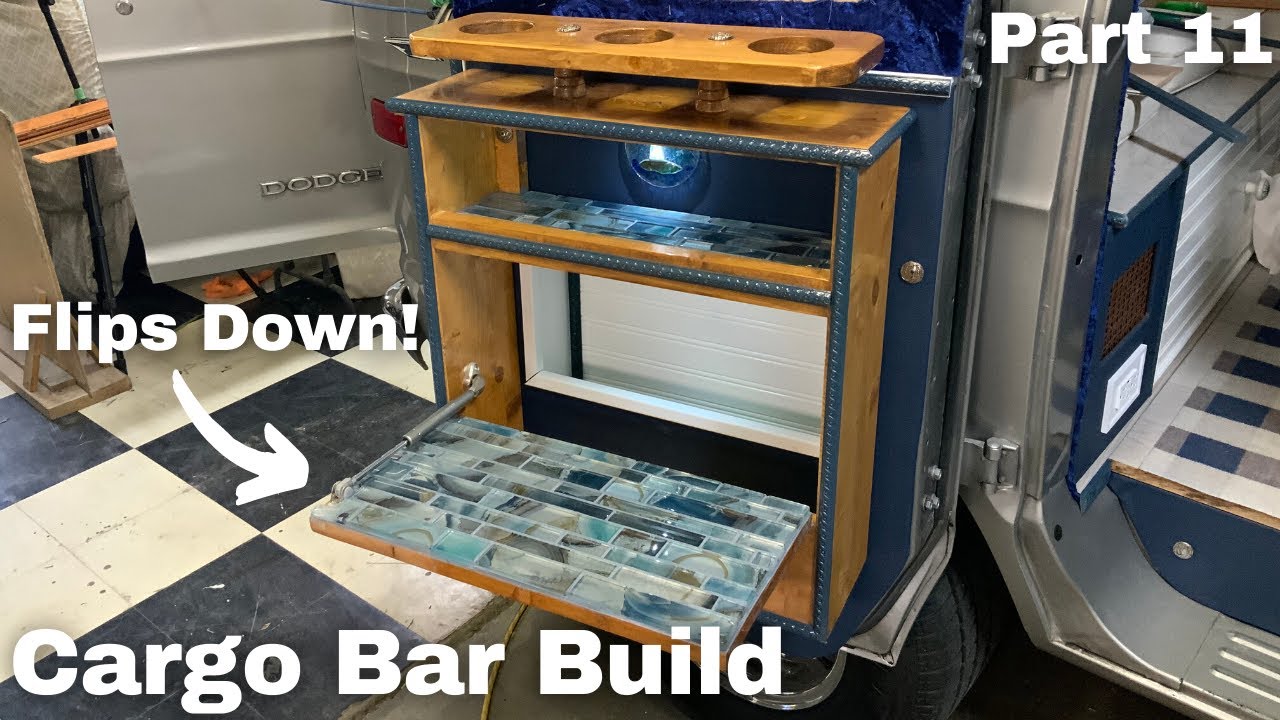 VAN LIFE | Building Bar In Van | 1978 Dodge Street Van Custom Interior Build - Pt.11