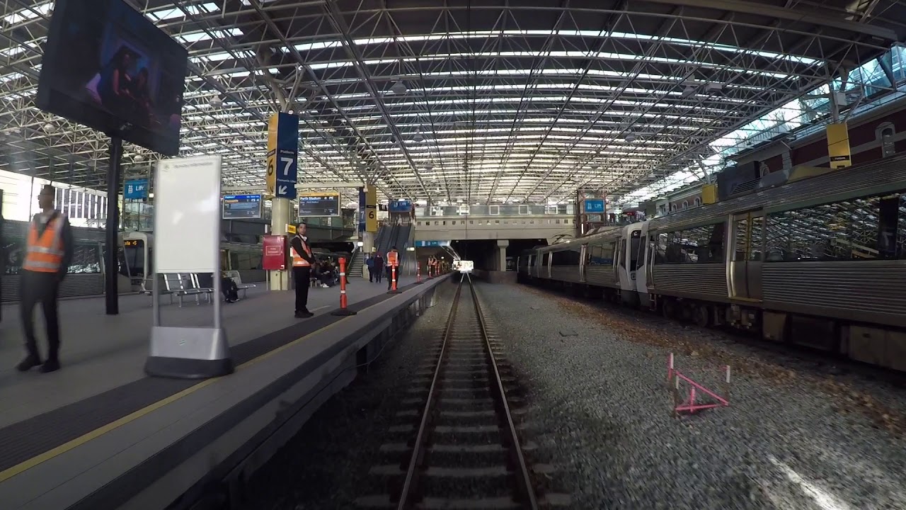 Transperth drivers view - Joondalup line to Perth Stadium