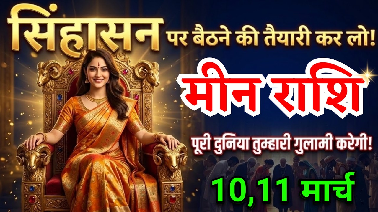 10, 11 मार्च, मीन राशि वालों सिंहासन पर बैठने की तैयारी कर लो, Meen Rashi, शुभ समाचार
