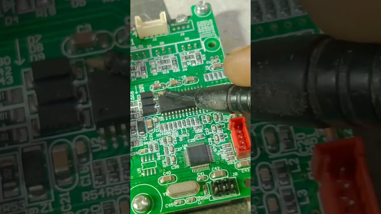 perbaikan kontrol box mesin jahit Jack F3 lampu indikator normal tapi ga bisa jalan. 