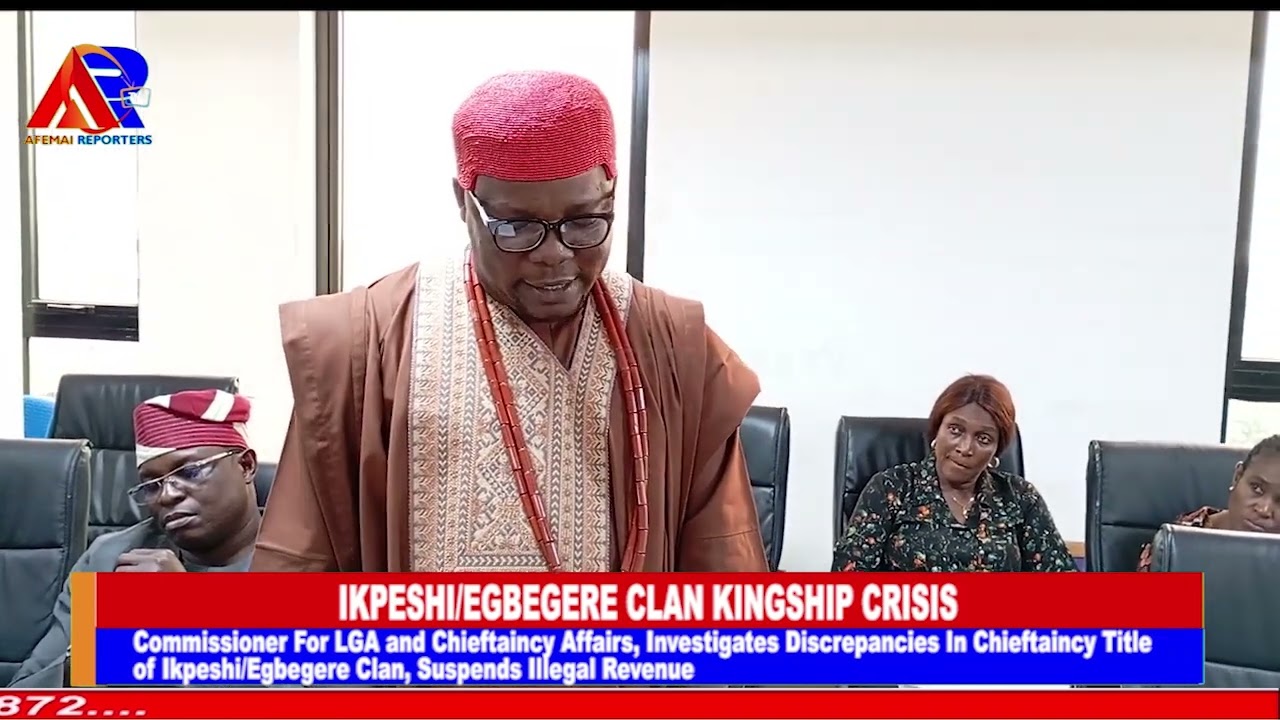 Dr Lucky Eseigbe  Investigates Kingship Tussle In Ikpeshi/Egbegiri Clan, Suspends Illegal Revenue